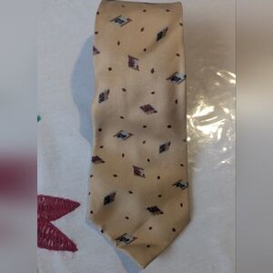 Valentino Elegant Tan Patterned Men's Tie